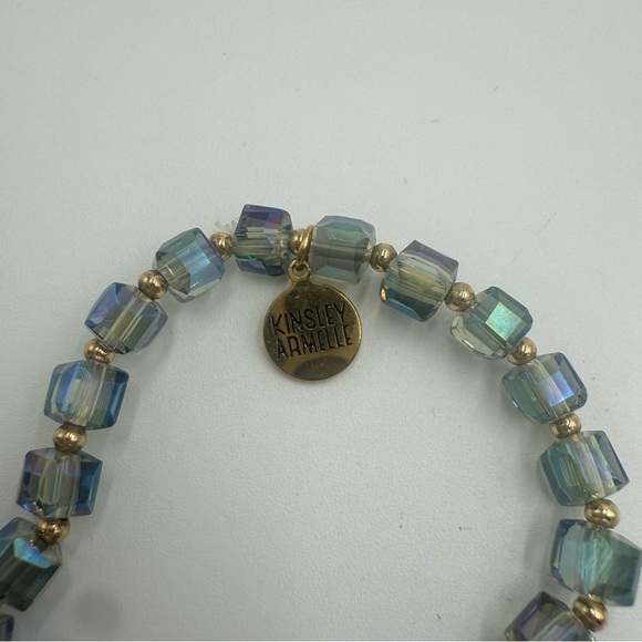 Kinsley Armelle Faceted Cube Glass Crystal Beads Two Sets - Picture 7 of 7